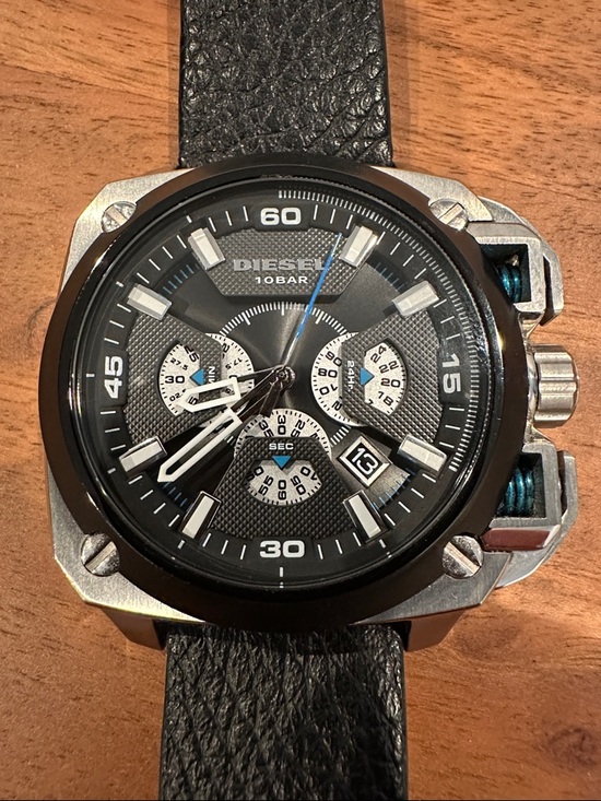 Diesel Other - Diesel Black and Blue Chronograph Watch